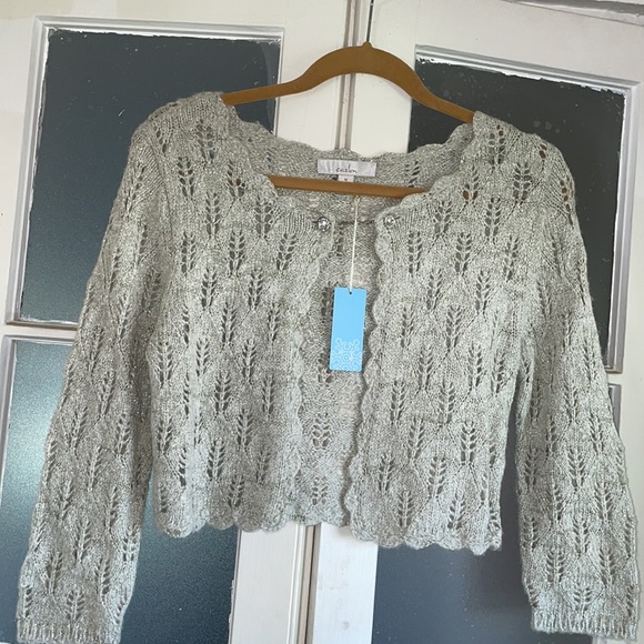 Caslon Sweaters - NWT Caslon Metallic Shrug